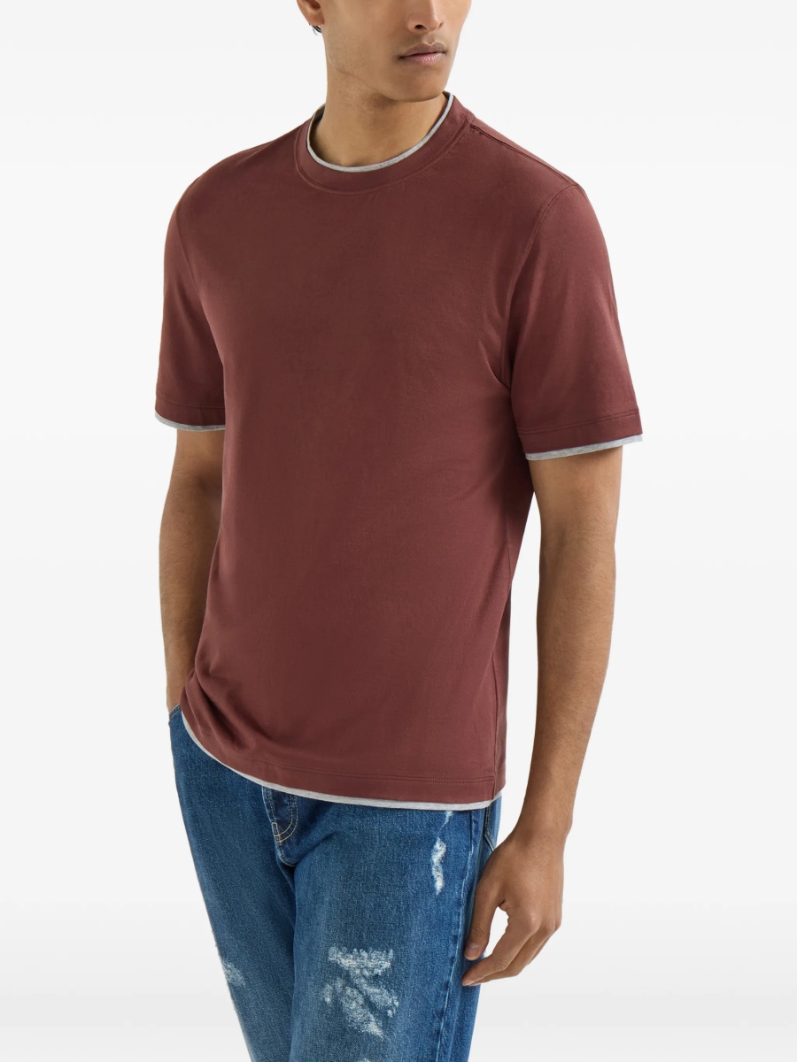 Tricou Brunello Cucinelli maro - Img 3