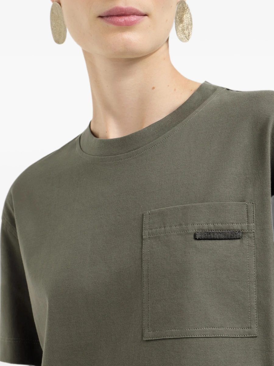 Tricou Brunello Cucinelli verde - Img 5