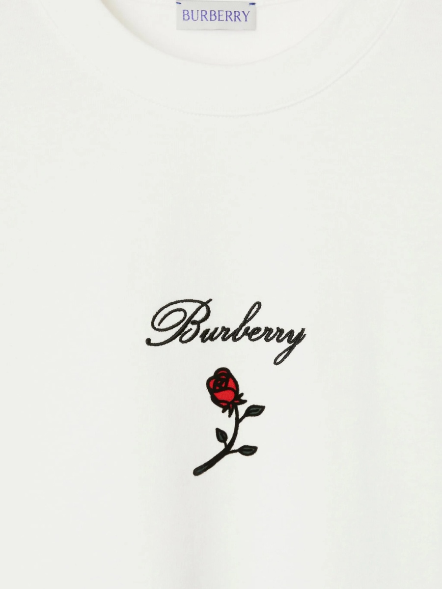 Tricou Burberry Rose alb - Img 5
