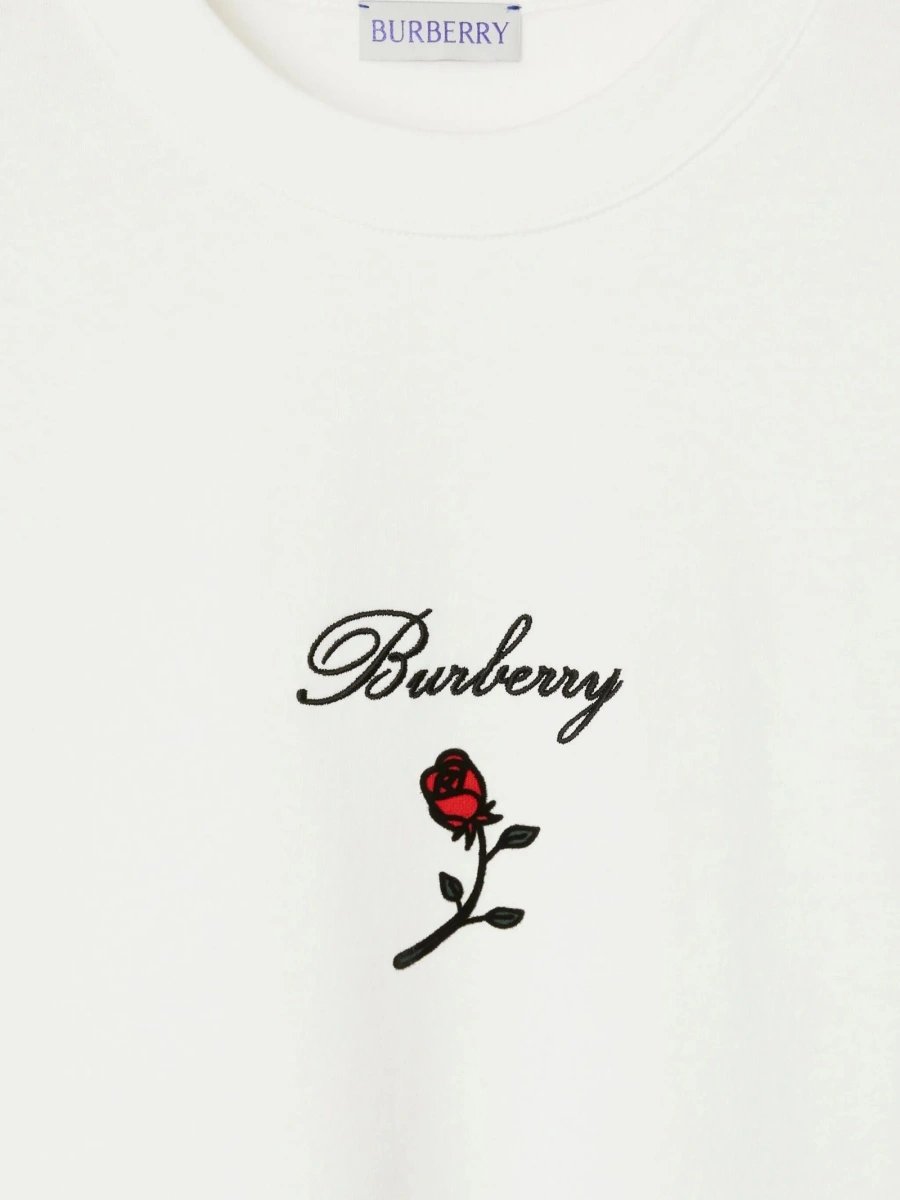 Tricou Burberry Rose alb - Img 5