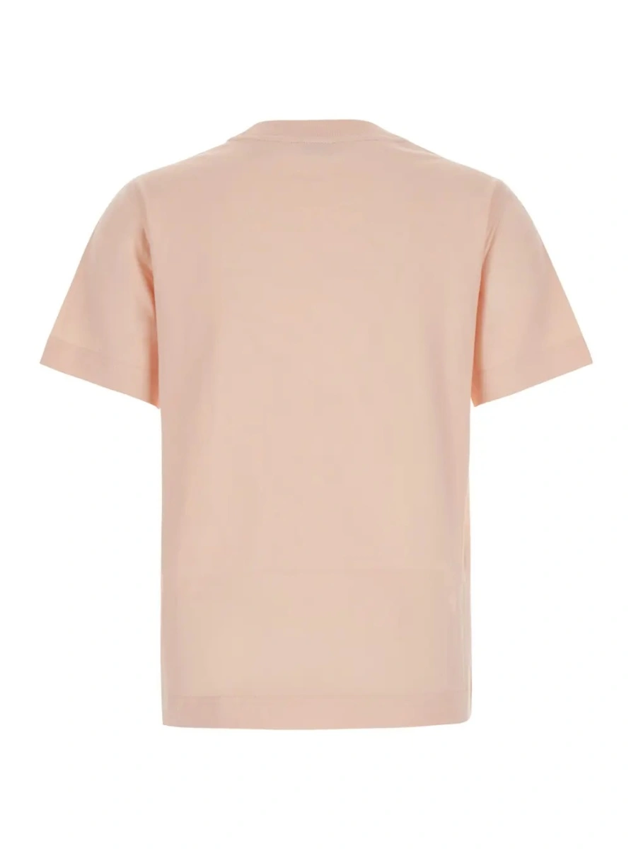 Tricou Burberry roz din bumbac - Img 2