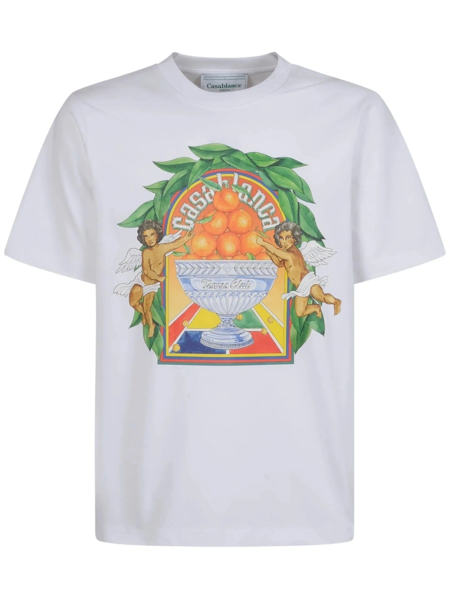 Tricou Casablanca alb din bumbac - Img 6