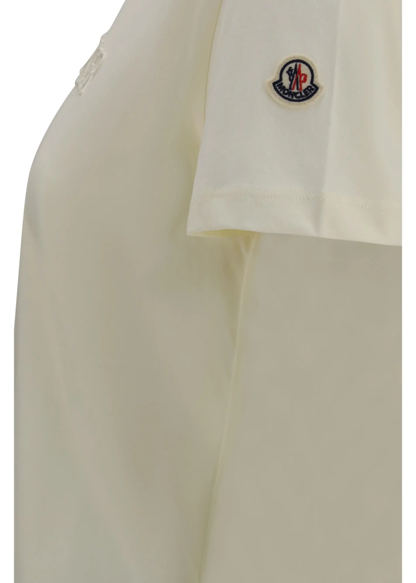 Tricou Cotton T-shirt with a tone on tone embroidered logo - Img 3