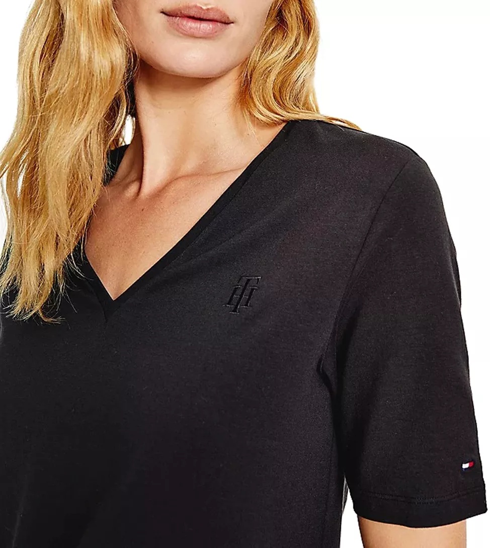 Tricou dama relaxed fit, negru - Img 2