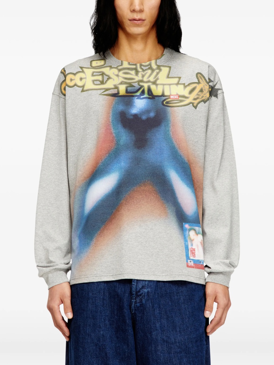 Tricou Diesel gri - Img 3