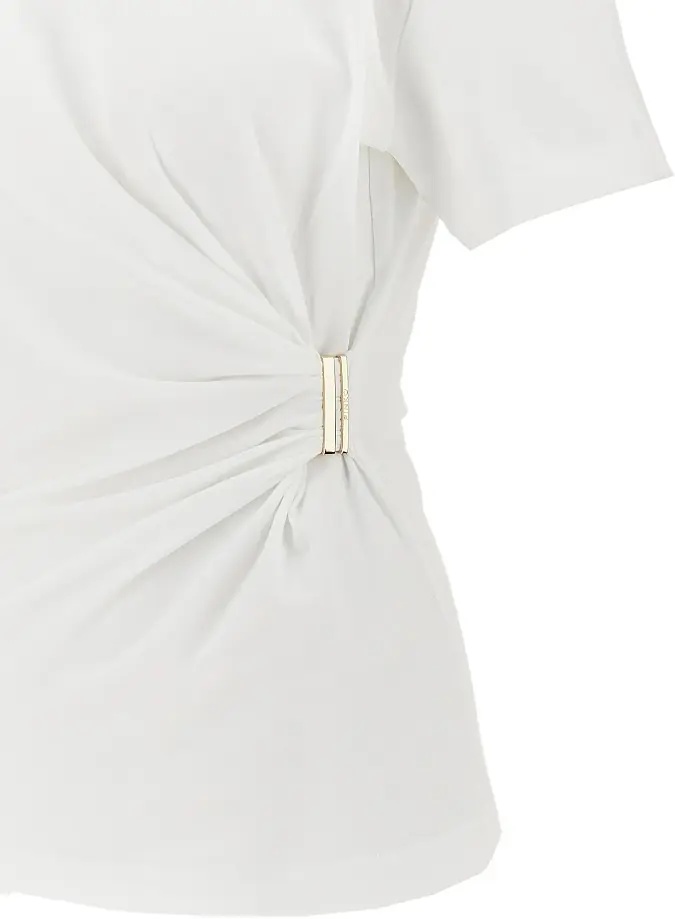 Tricou Draped T-shirt with metal detail - Img 2