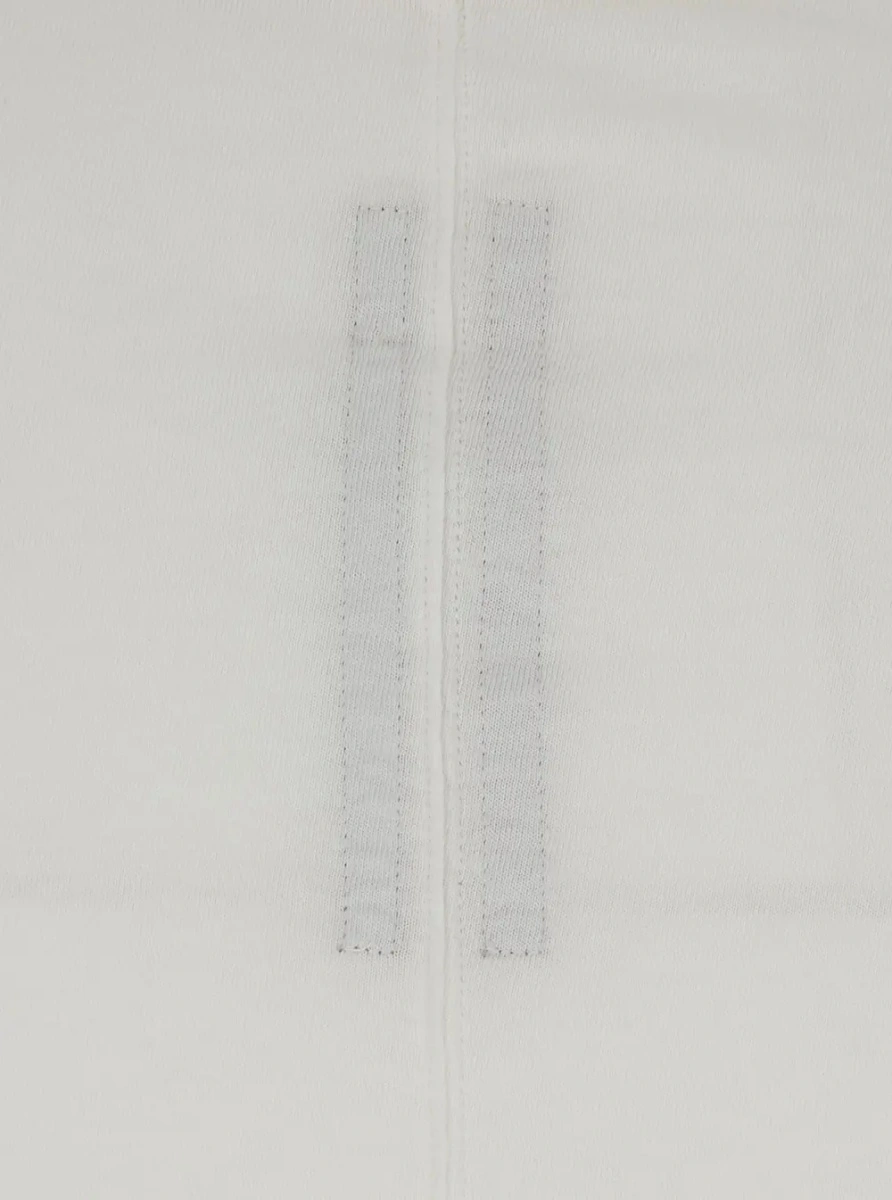 Tricou Essential cropped T-shirt in white fabric for women - Img 3