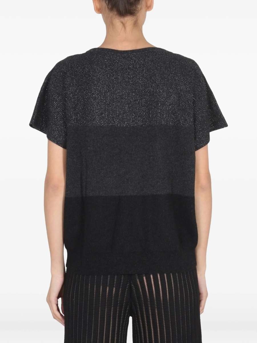 Tricou Fabiana Filippi gri din lana si mohair - Img 4