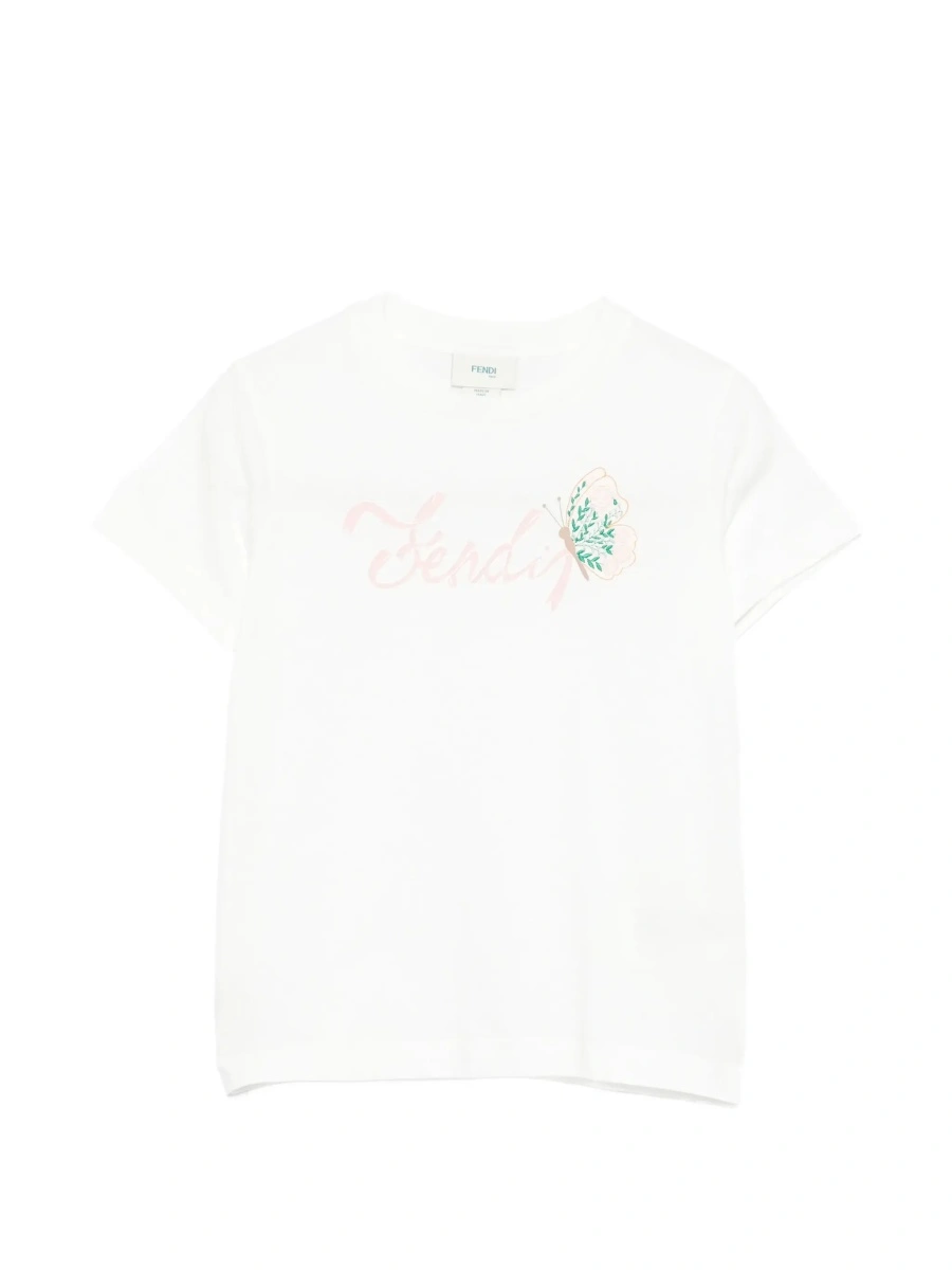Tricou Fendi alb din bumbac - Img 6