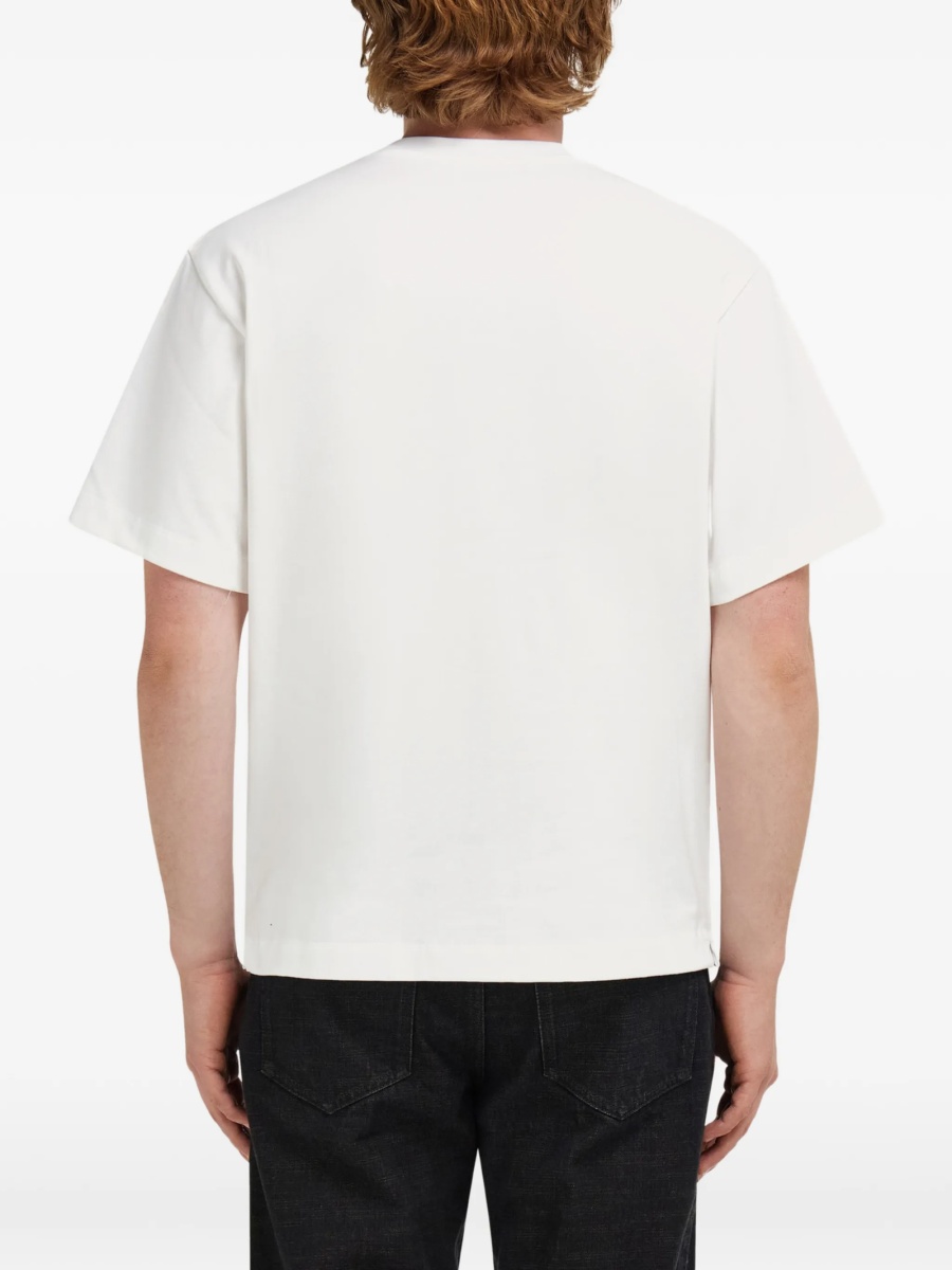Tricou Ferragamo alb din bumbac organic - Img 4