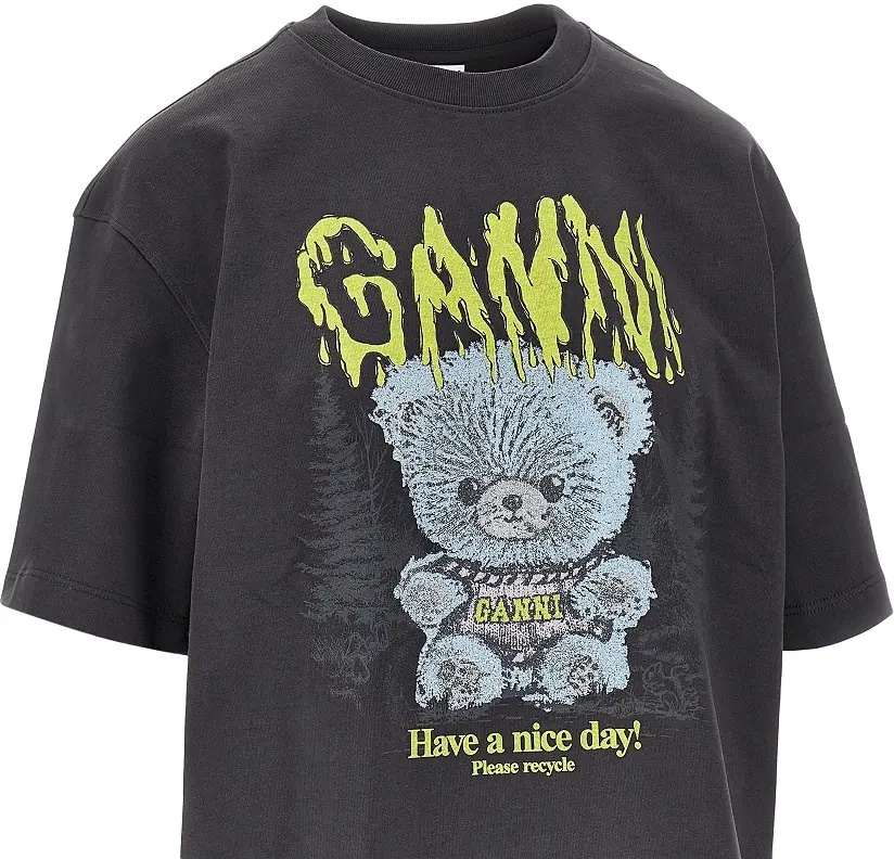 Tricou 'Forest Teddy' print Relaxed Fit T-shirt - Img 2