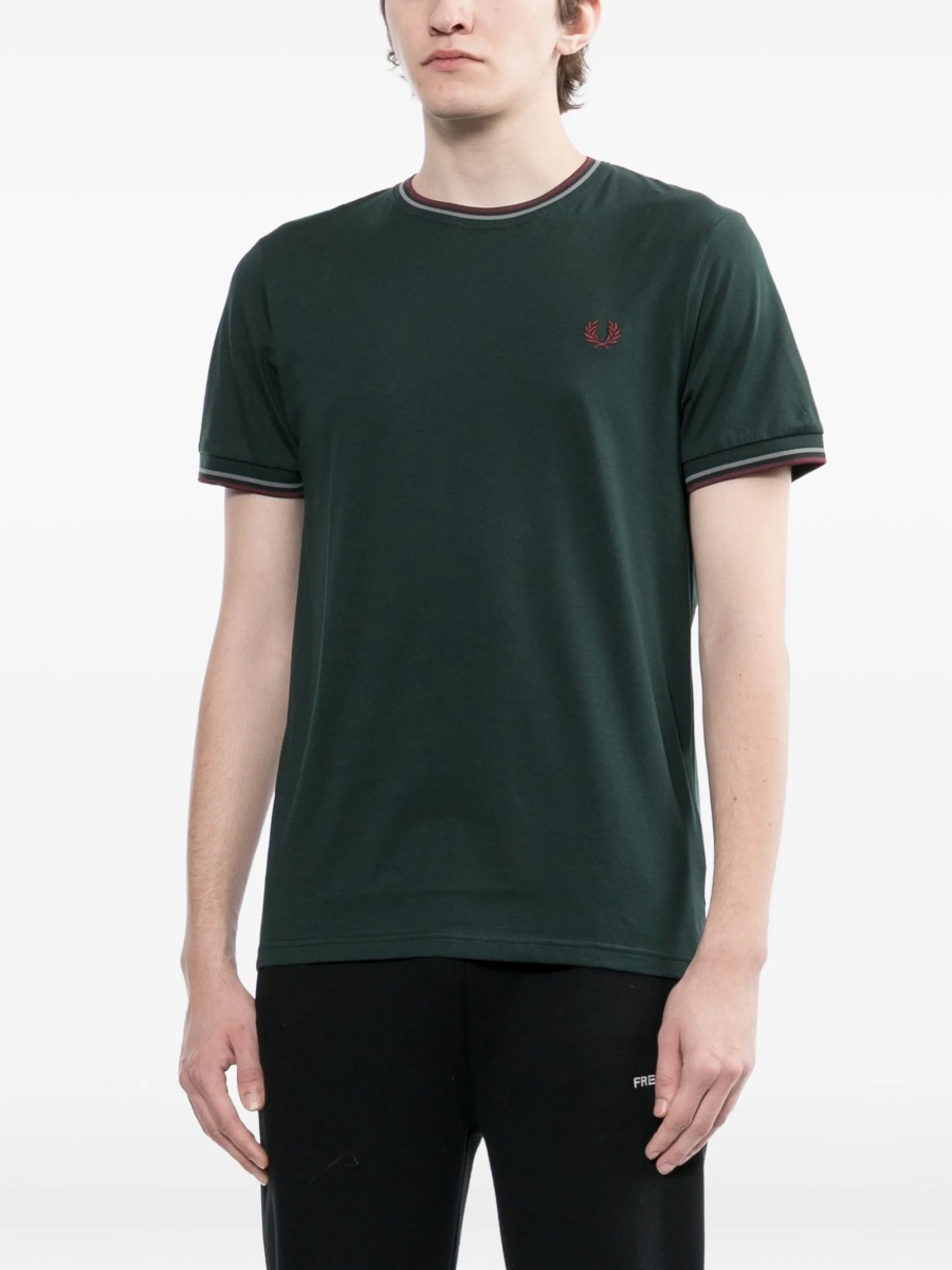 Tricou Fred Perry verde - Img 3
