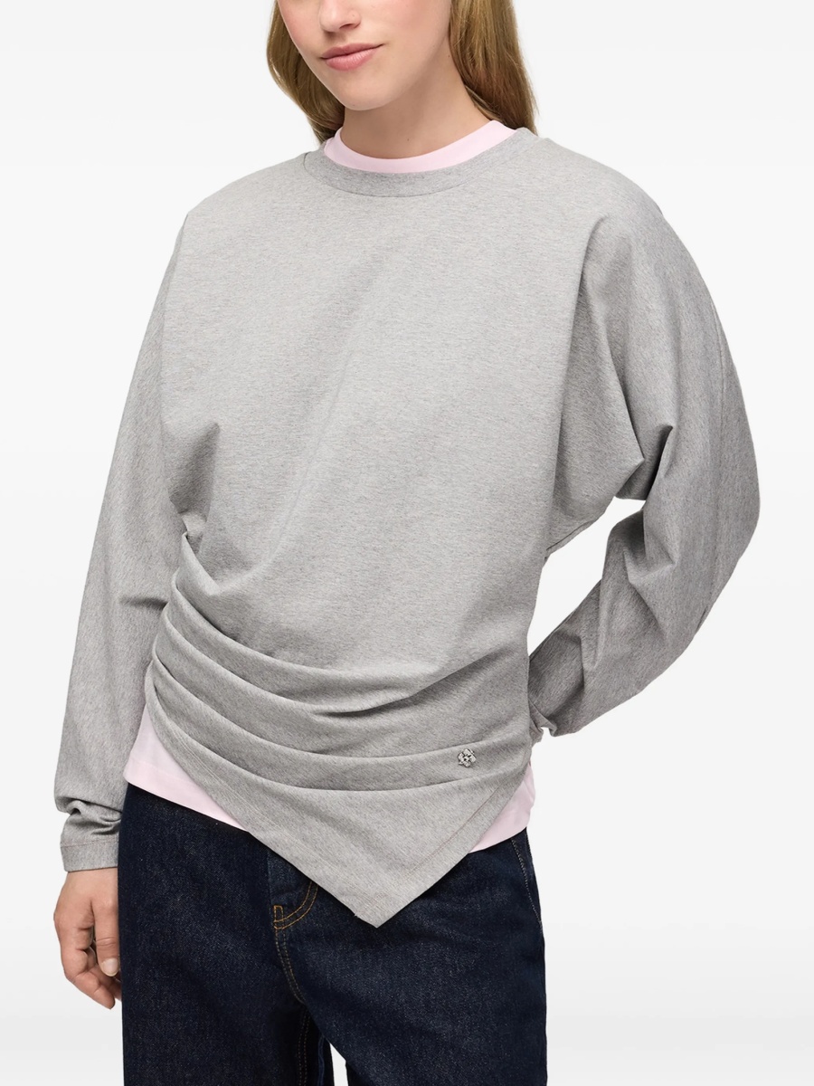 Tricou Ganni gri - Img 3