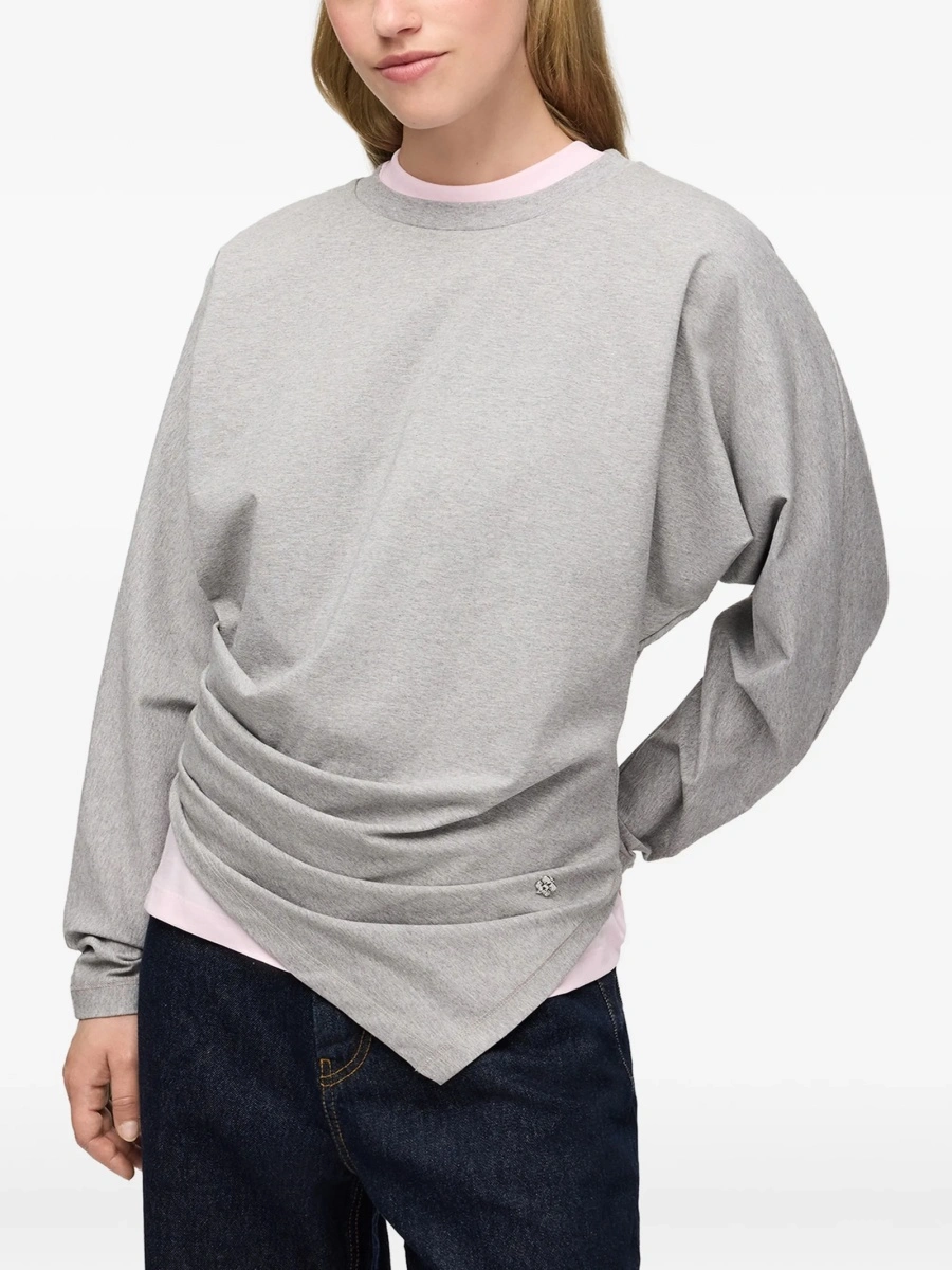 Tricou Ganni gri - Img 3