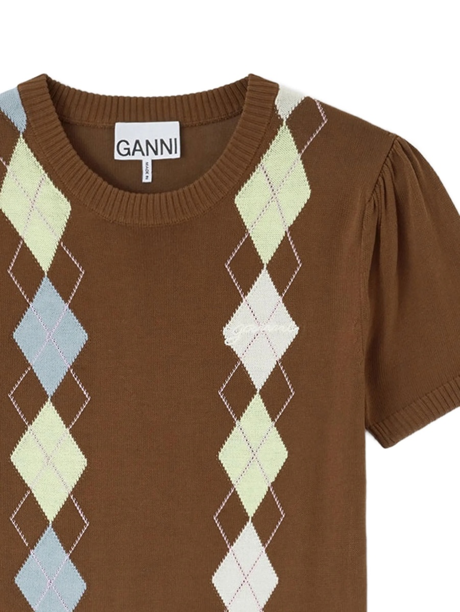 Tricou Ganni maro - Img 2
