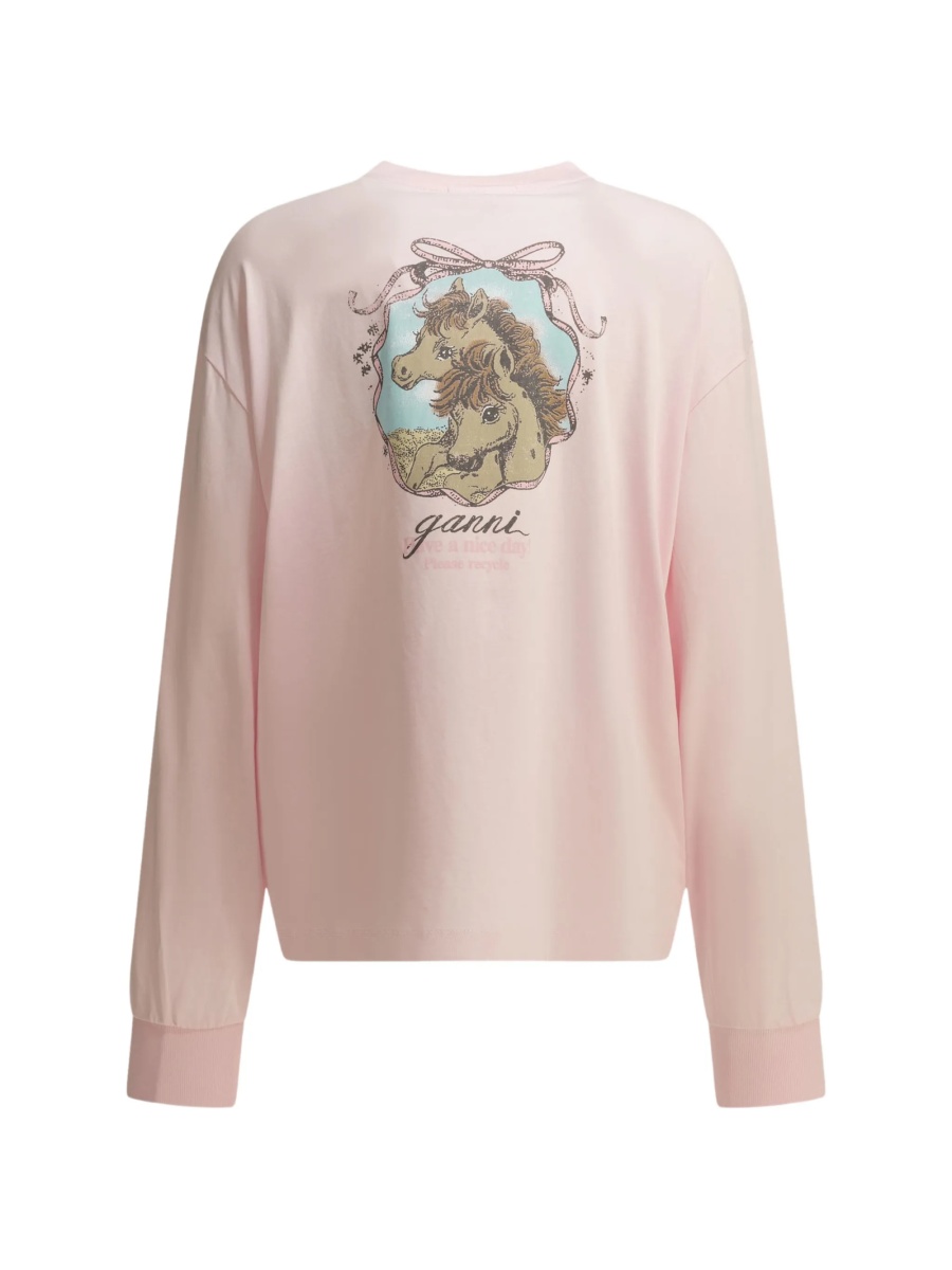 Tricou Ganni roz - Img 2