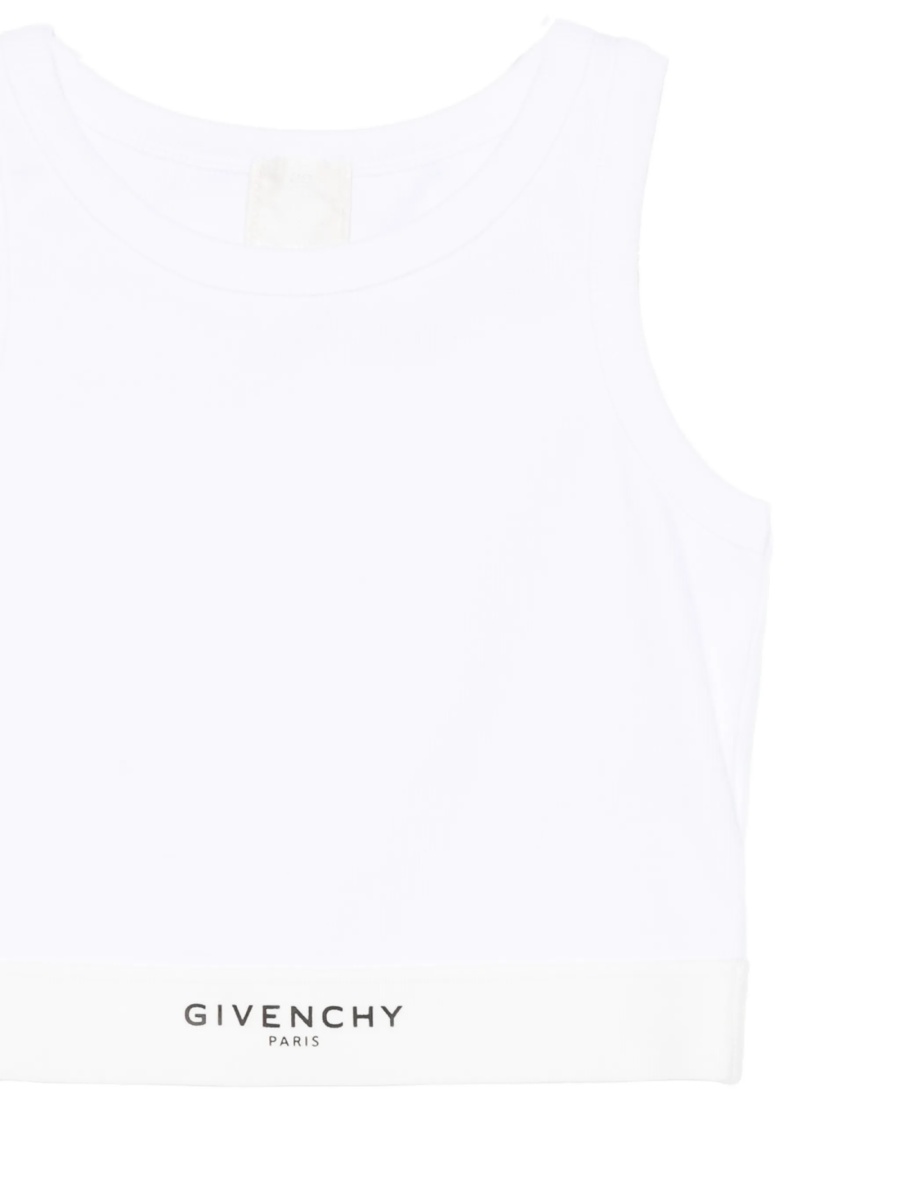 Tricou Givenchy alb din spandex/elastan si bumbac - Img 3