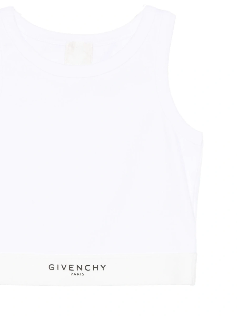 Tricou Givenchy alb din spandex/elastan si bumbac - Img 3