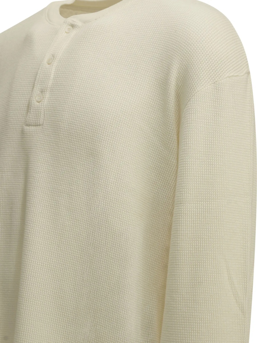 Tricou Henley T-shirt with a honeycomb pattern - Img 4