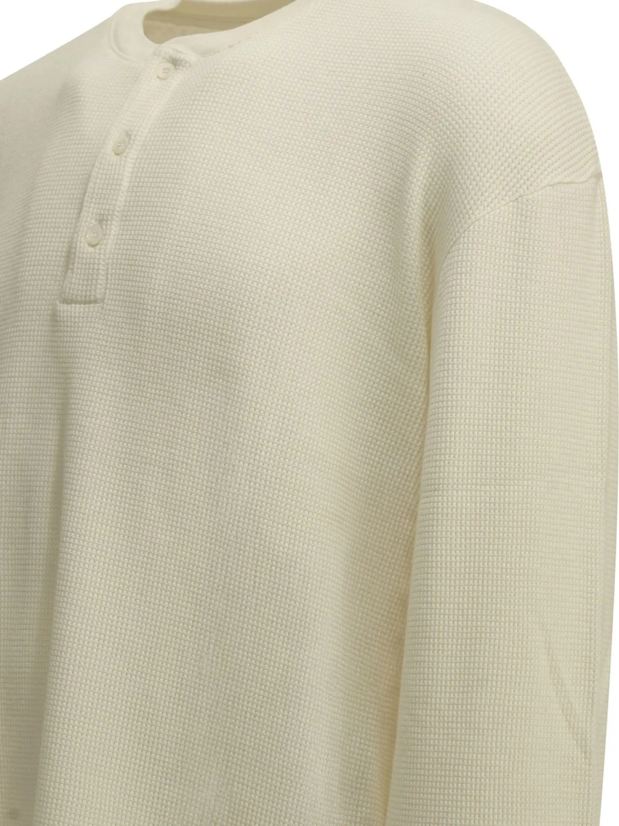 Tricou Henley T-shirt with a honeycomb pattern - Img 4