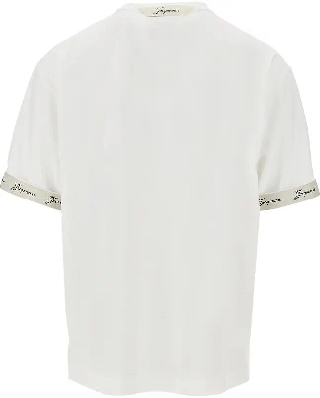 Tricou JACQUEMUS alb 'Rond Carré' - Img 3