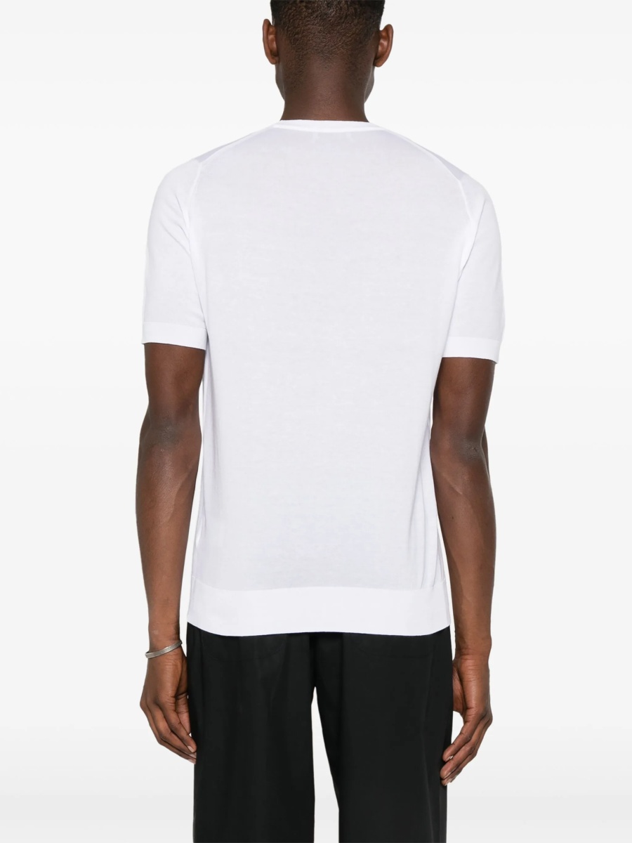 Tricou John Smedley alb - Img 4