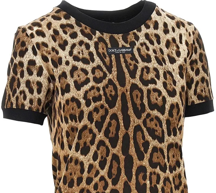 Tricou Leopard-print jersey T-shirt - Img 2