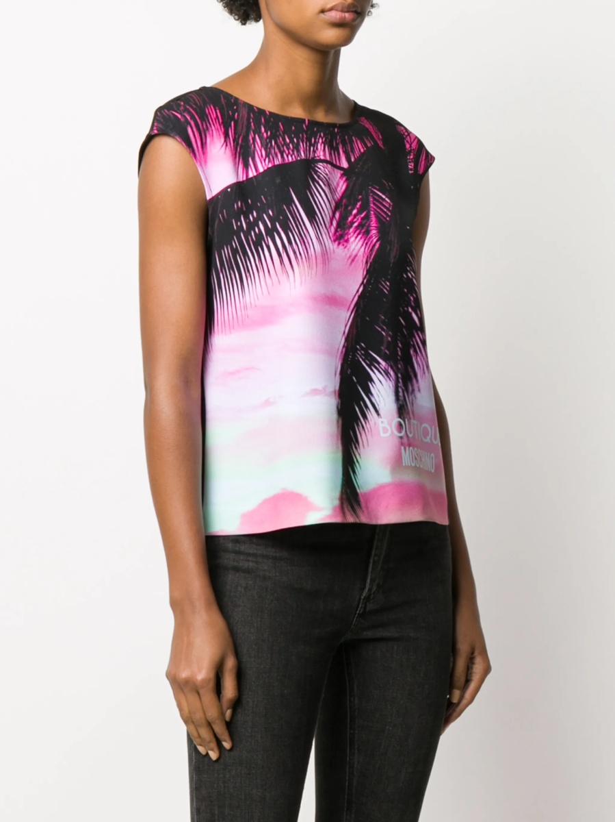 Tricou LOVE Moschino roz - Img 3
