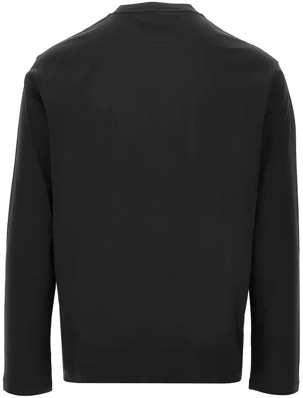 Tricou Lyocell and cotton blend T-shirt with logo - Img 3