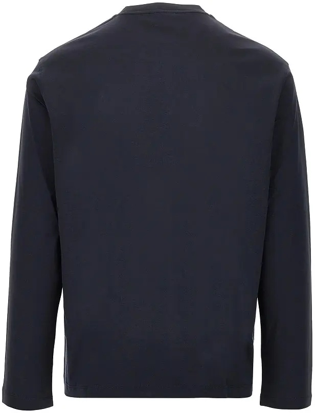 Tricou Lyocell and cotton blend T-shirt with logo - Img 3