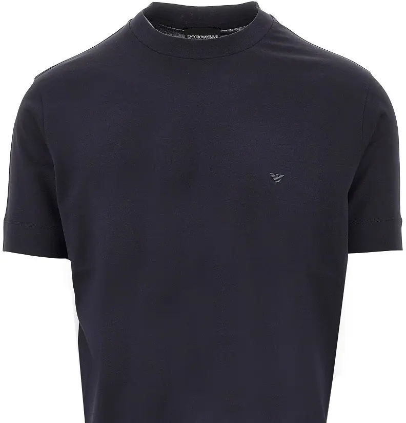 Tricou Lyocell and cotton blend T-shirt with logo - Img 2