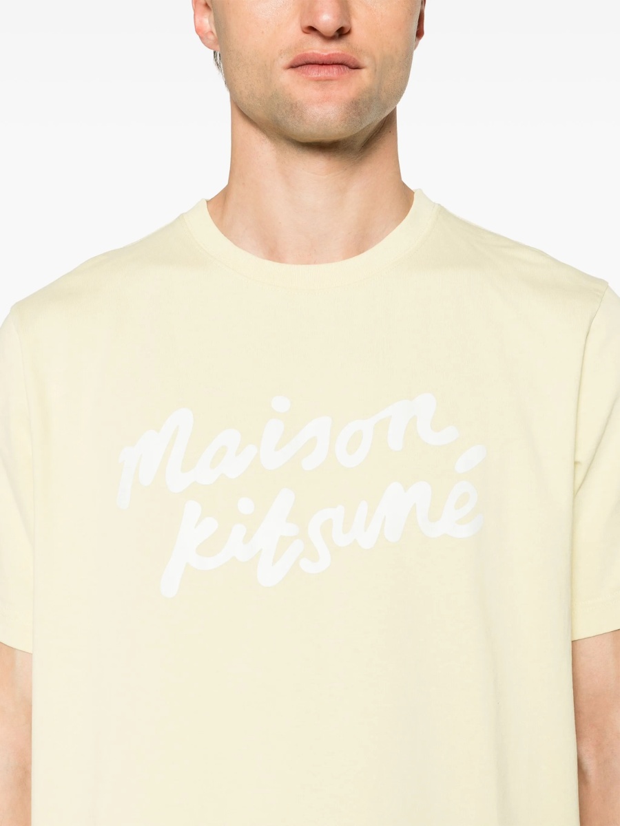 Tricou MAISON KITSUNÉ galben - Img 5