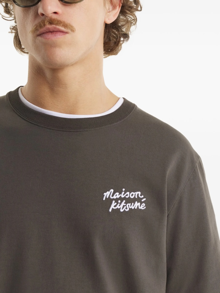 Tricou MAISON KITSUNÉ maro - Img 4