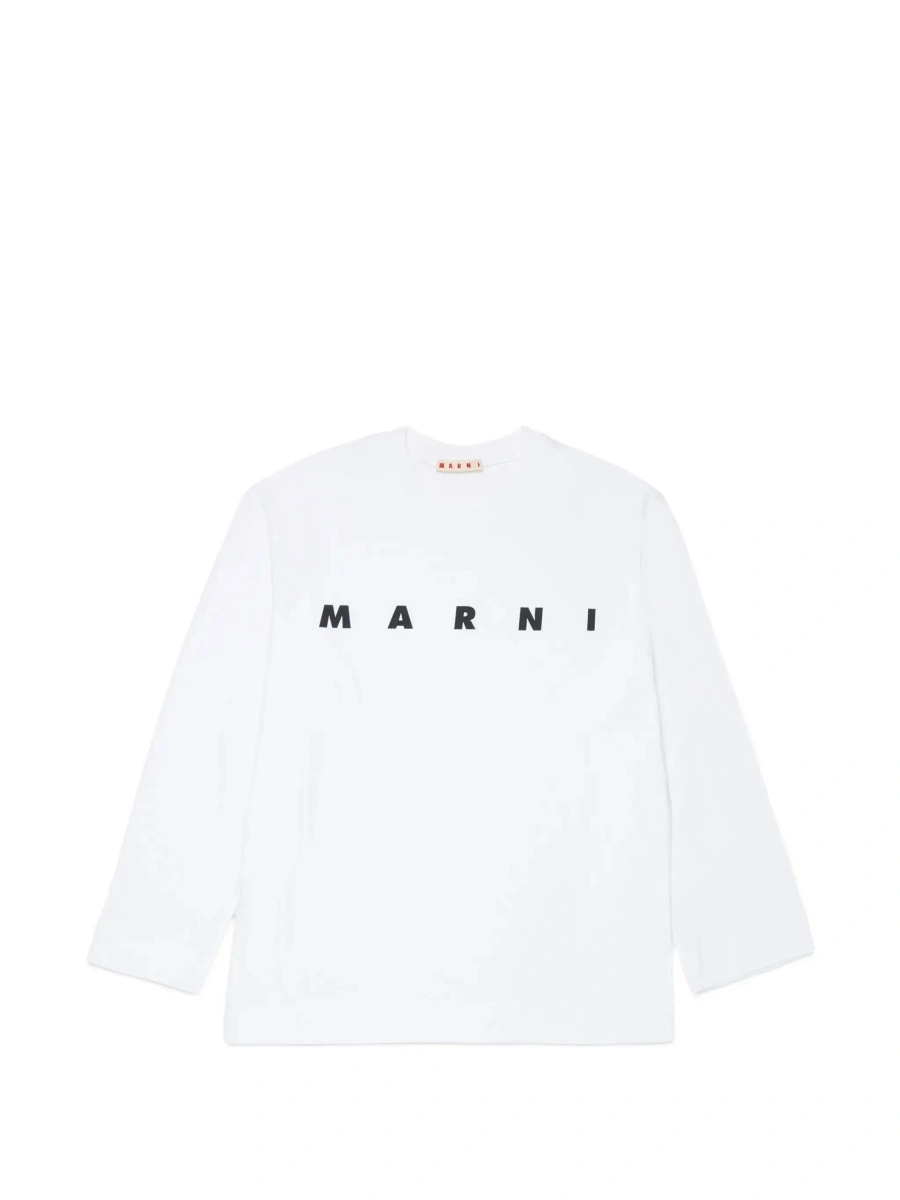 Tricou Marni alb din bumbac - Img 7