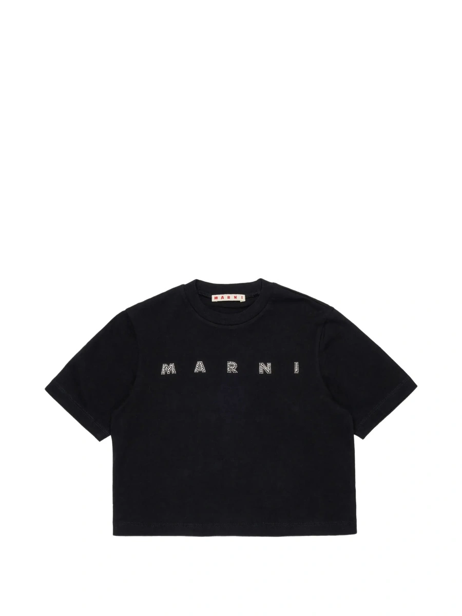 Tricou Marni negru din bumbac - Img 7