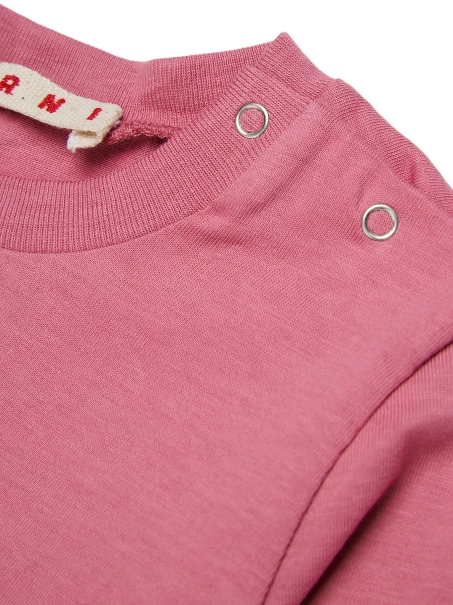 Tricou Marni roz din bumbac - Img 6