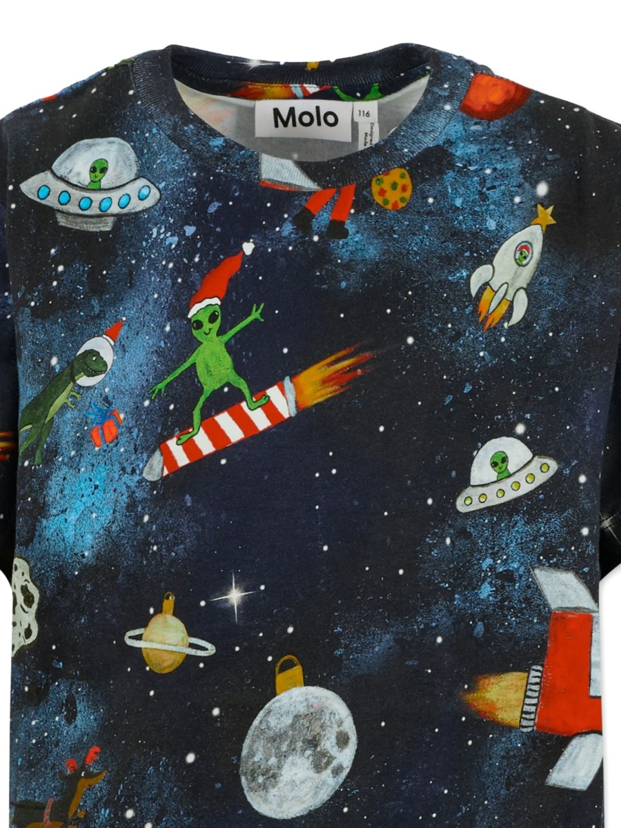 Tricou MOLO albastru din bumbac organic - Img 3