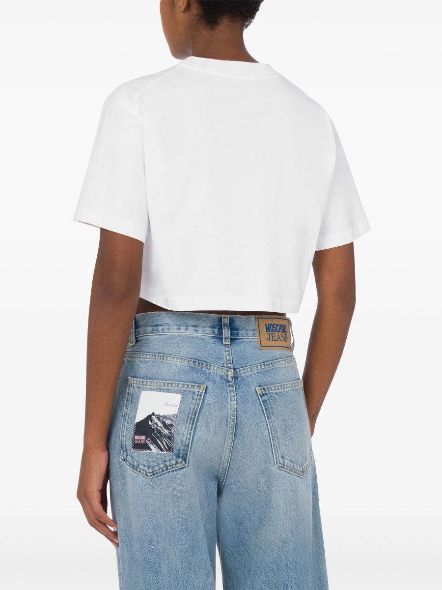 Tricou MOSCHINO JEANS alb - Img 3