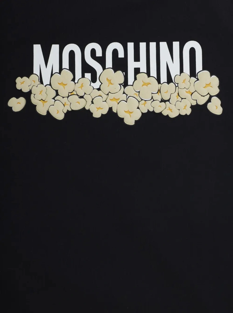Tricou MoschinoS negru din bumbac - Img 3