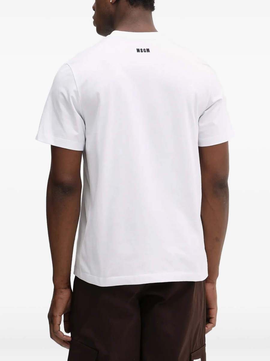 Tricou MSGM alb - Img 3