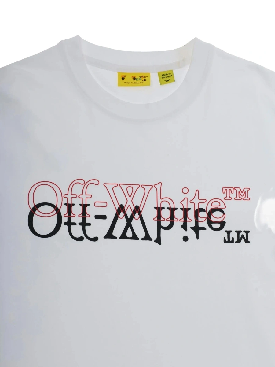 Tricou Off-White alb din bumbac - Img 5