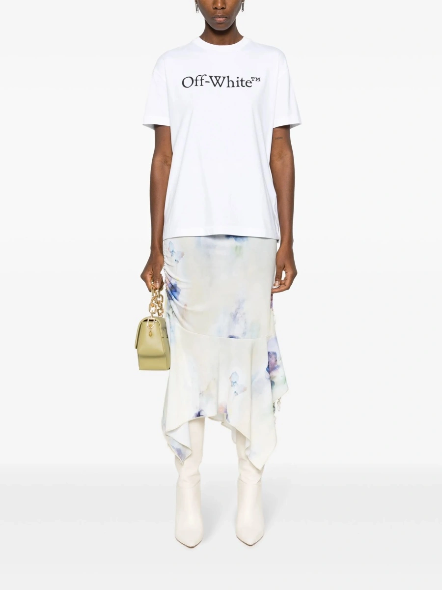 Tricou Off-White Bookish alb - Img 2