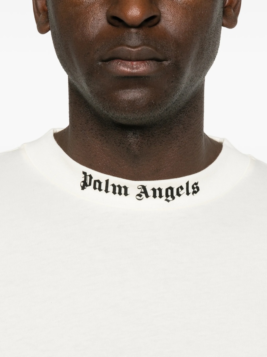 Tricou Palm Angels alb din bumbac - Img 5