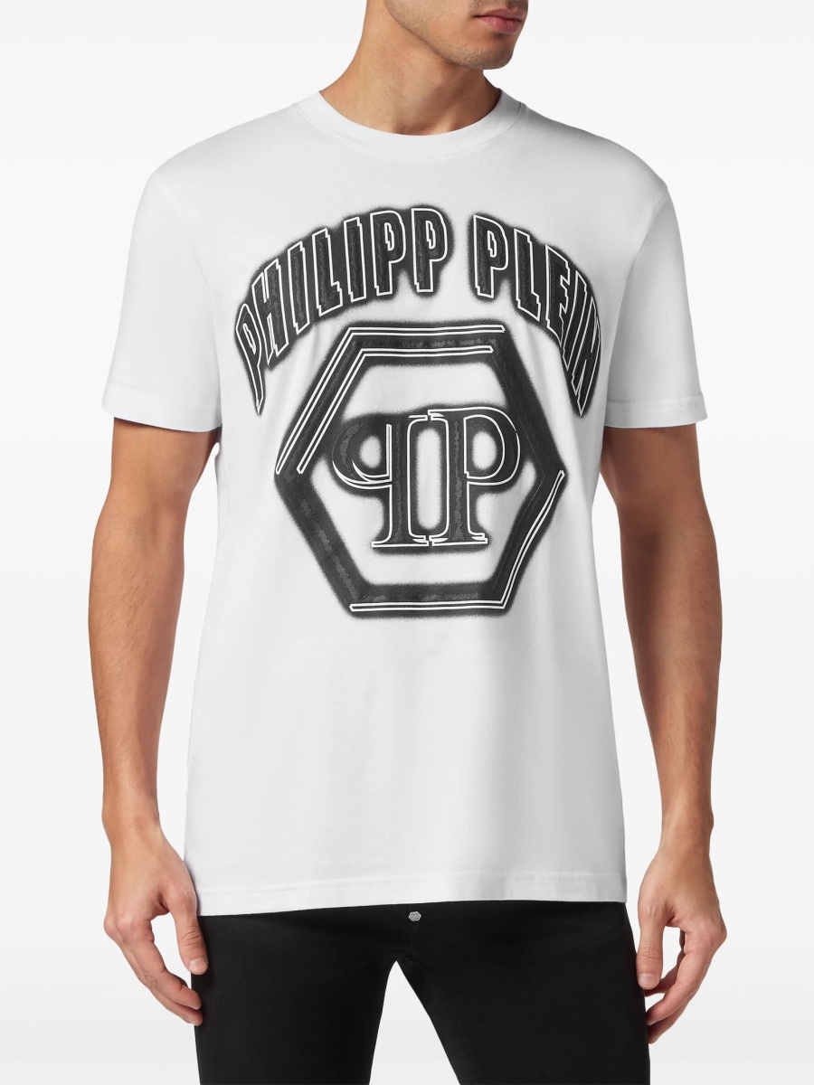 Tricou Philipp Plein alb - Img 3