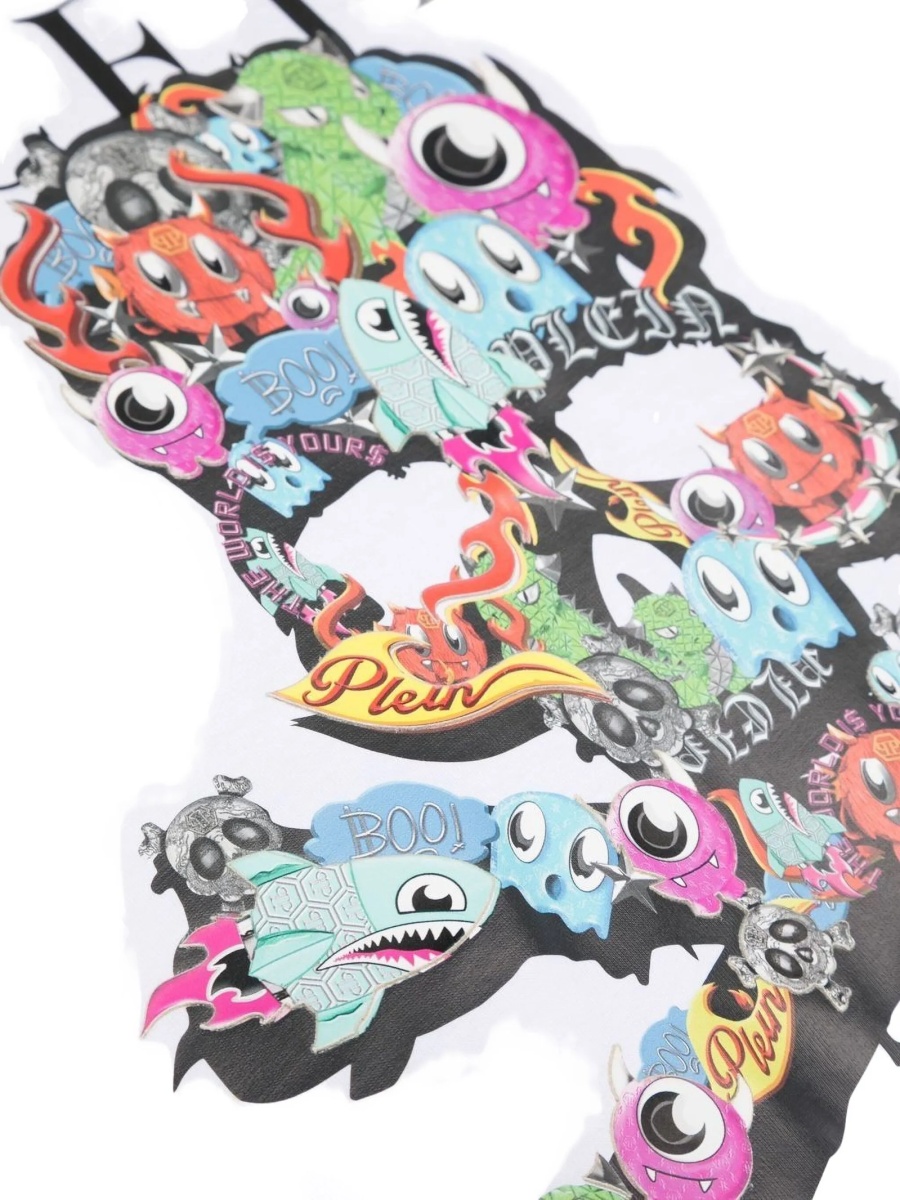 Tricou Philipp Plein alb - Img 3
