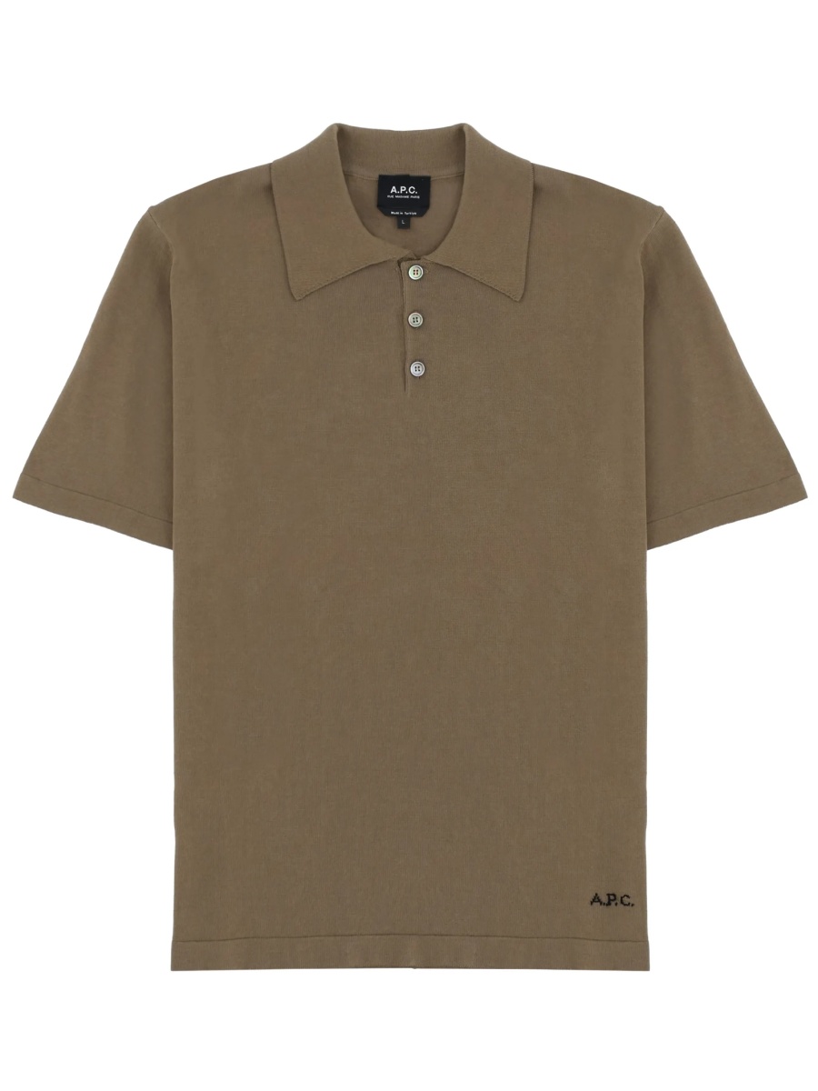 Tricou Polo A.P.C. maro - Img 2