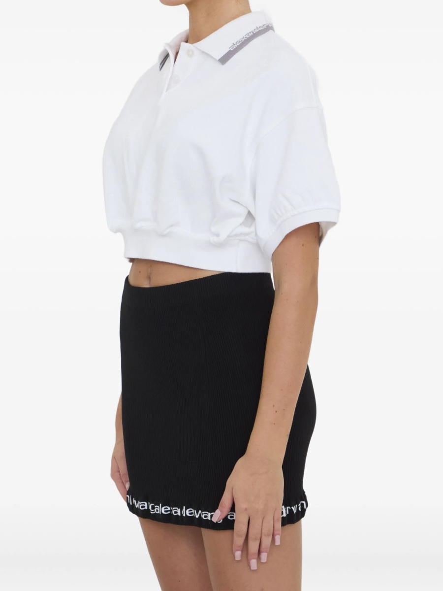 Tricou Polo Alexander Wang alb - Img 3