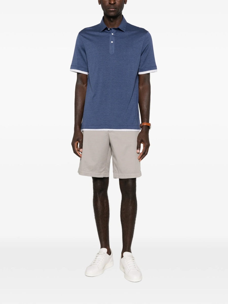 Tricou Polo Brunello Cucinelli albastru - Img 2