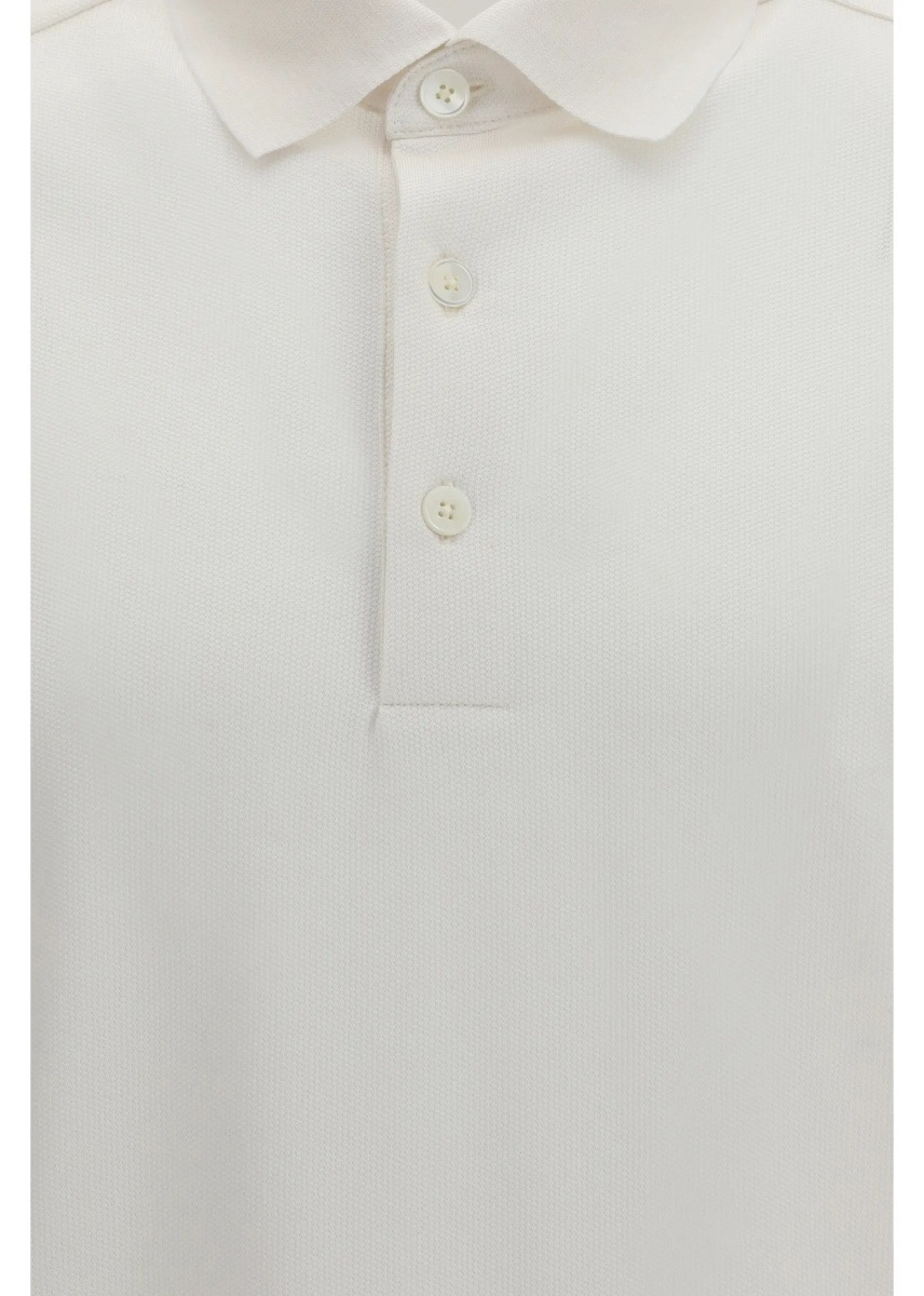 Tricou Polo Cotton and silk piqué Polo - Img 3
