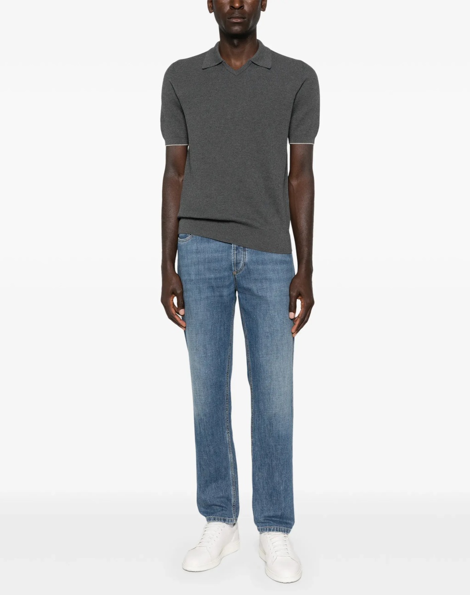 Tricou Polo Cotton ribbed Polo - Img 4